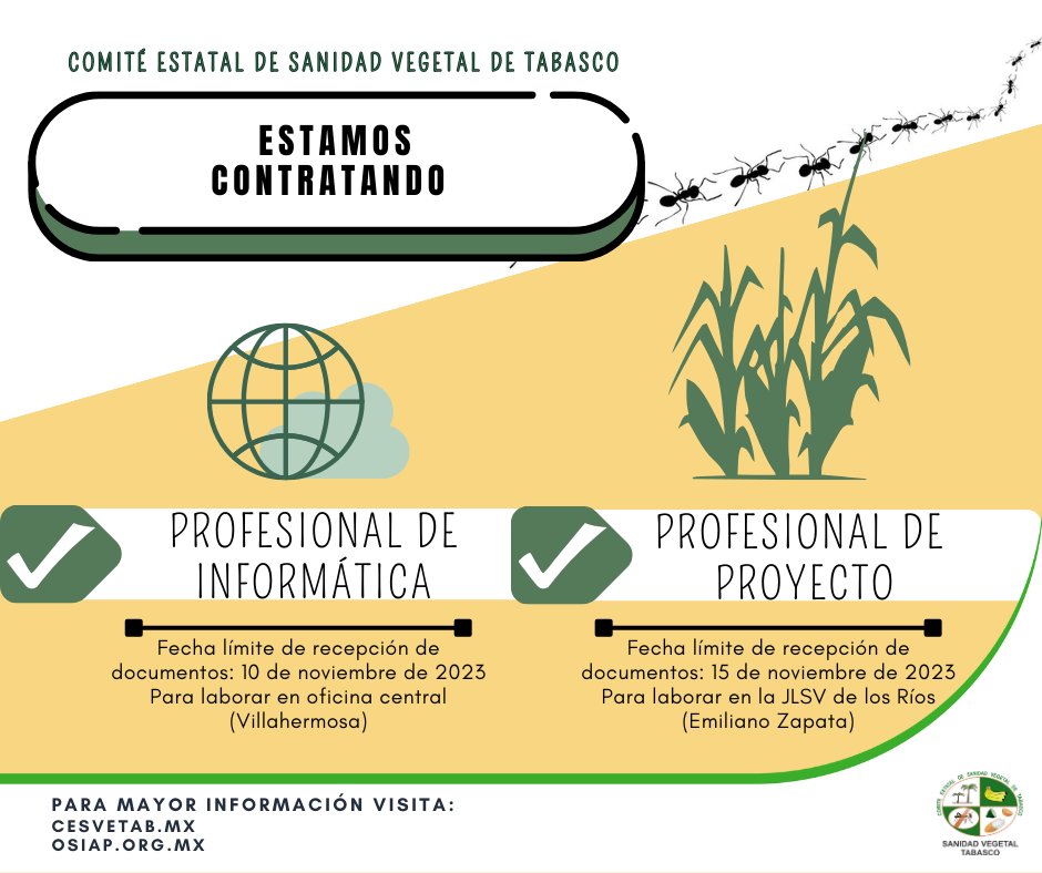 CESVETAB's tweet photo. ¡Consulta la convocatoria y participa!
https://t.co/HnkBHEpIec
https://t.co/JPMU1w29qe https://t.co/9huDFu2Tsh