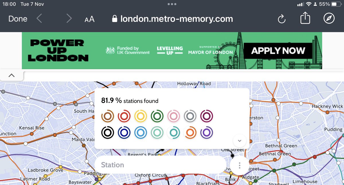 Meanwhile on London metro memory……