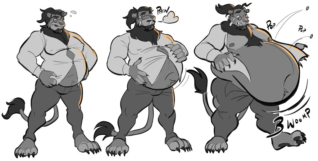 Can’t hold it back any more. 😤 Sketch sequence Patreon commission for @Lunal_Knight
