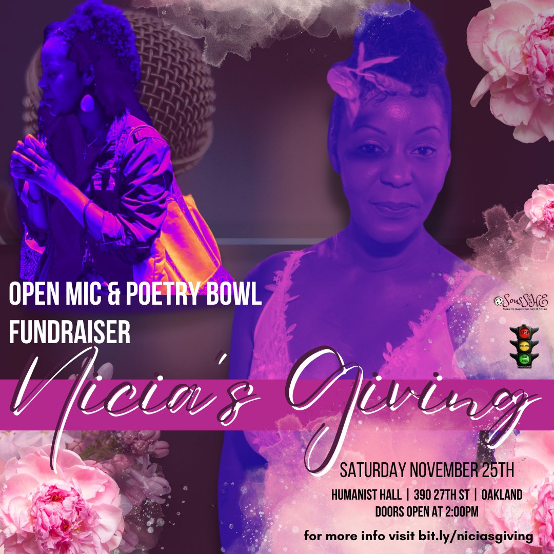 Chef_Satia's tweet photo. PULL UP FOR #NICIASGIVING SATURDAY, NOVEMBER 25TH!! 

LET'S SHOW UP &amp; SHOW OUT!!! 💜💜💜

Tag everyone you know who needs to be in this room, offering love to our Sister Nicia! @niciadelovely

#NiciasGiving  #pullupfornicia #CommunityCare

For more info - https://t.co/xRltW7pHQI https://t.co/QCf0YJg7lt