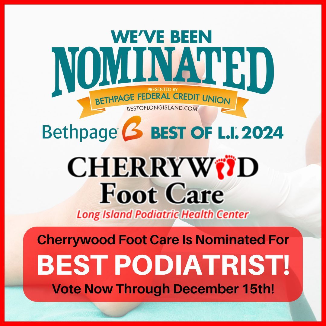 cherrywood_fc's tweet photo. We're happy to announce that #CherrywoodFootCare is in the running for the #BestOfLI #BestPodiatrist of 2024! With over 20 years of service, we're committed to helping our patients find relief. Support us by voting via the link below through 12/15!

https://t.co/U7TV1W8ykK https://t.co/pYMgT8NODB