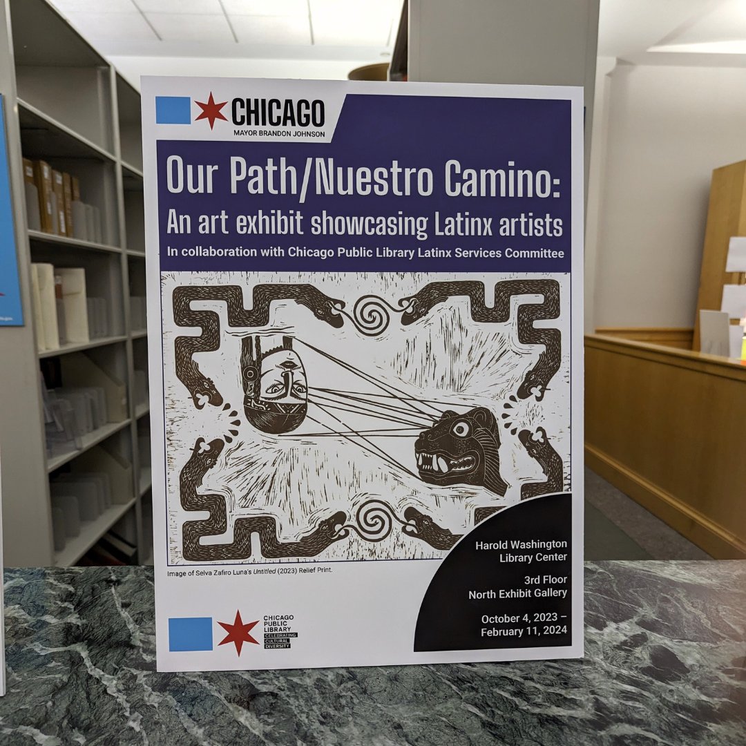 chipublib's tweet photo. Did you know that the third-floor gallery at Harold Washington Library is constantly bringing new exhibits for you to enjoy? This time we are proud to present Our Path/Nuestro Camino, an exhibit featuring artworks by #Latinx artists. #chiart
Learn more: https://t.co/Ia7FB8AFMI https://t.co/tEQOIy2RpN