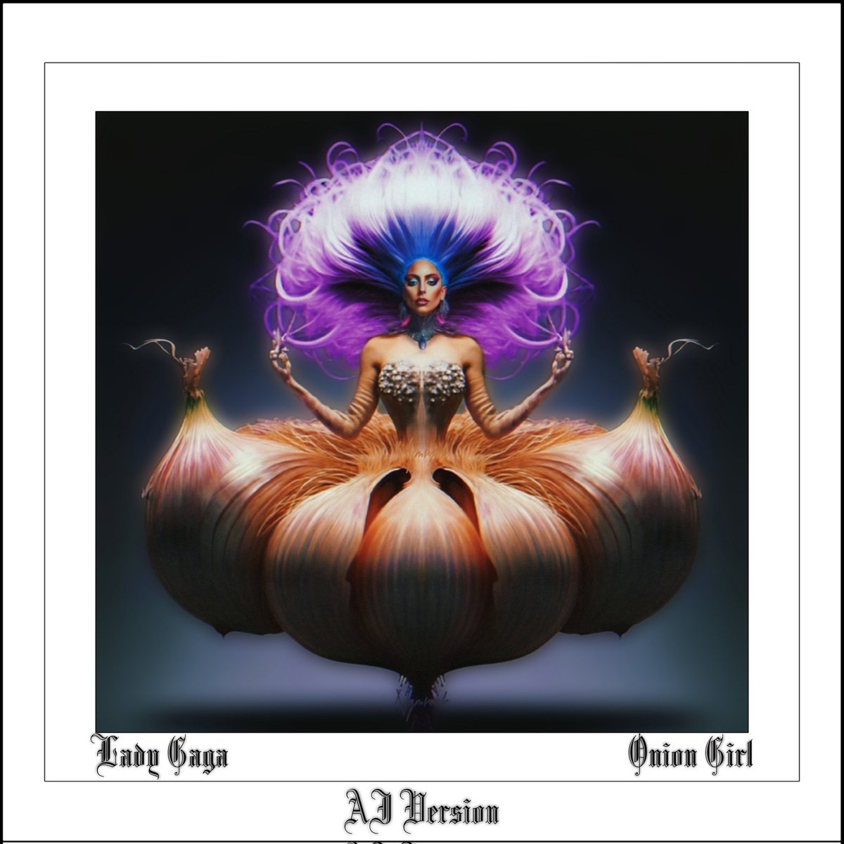 Nymrock_'s tweet image. Lady Gaga - Onion Girl (AI Version)  #SingleCover 
Mix Sound by @EilimMusic 
#LadyGaga #ARTPOPACT2 #OnionGirl #AI #ARTPOPACTIIbyLittleMonsters