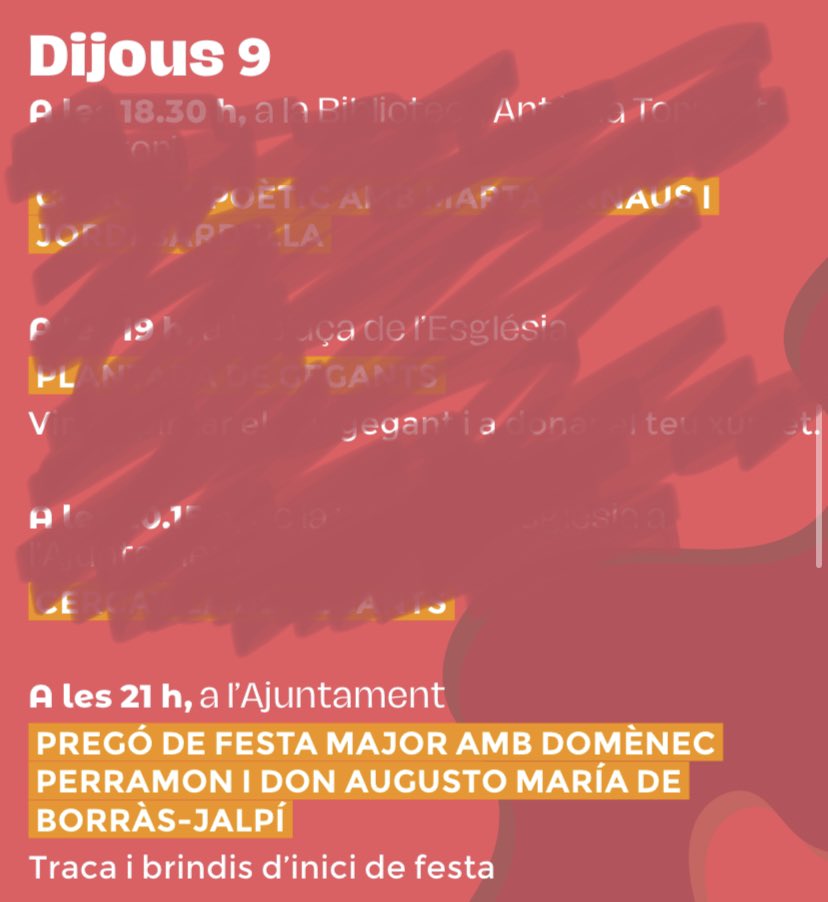 alexpujolm's tweet photo. 👔ÉS SETMANA DE FESTA MAJOR👔 i aquest és el recull subjectiu d’actes imperdibles glòria sempre a sant martí https://t.co/jxgn8Lyz2V