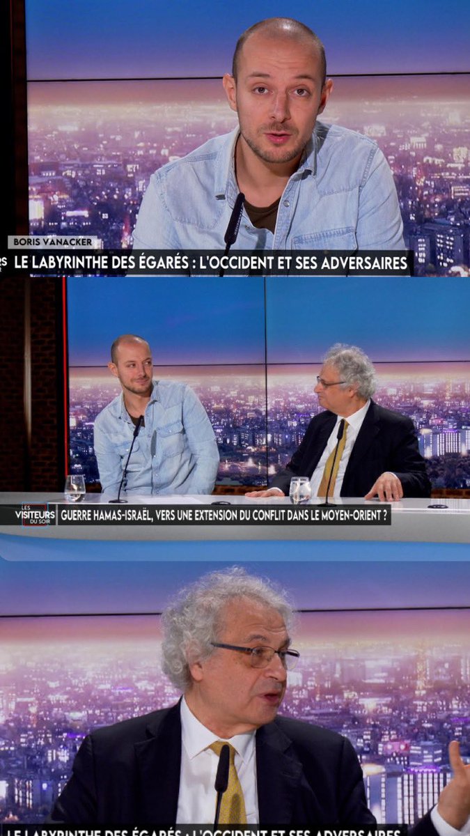 BorisVanacker's tweet photo. Rencontre avec l’écrivain et nouveau secrétaire perpétuel de l’Académie française #AminMaalouf

Retrouvez l’interview ce soir avec @Jimnjmn dans les Visiteurs du Soir à 21h sur #LN24 📺

On parle de son nouvel ouvrage: Le Labyrinthe des égarés. L’Occident et ses adversaires. https://t.co/vCqPH3WMdB