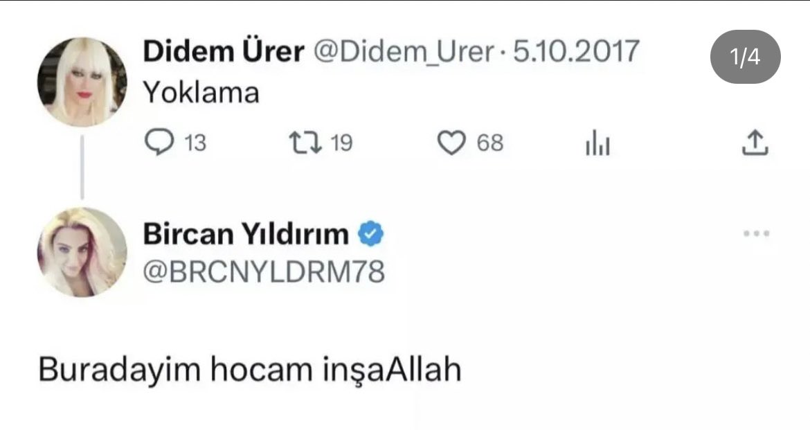 X de yoklama aldık yoktun @BRCNYLDRMB kuzum. Nen var hastamısın? 

Yalan haberden merkeze mi çektiler yoksa 😂😂😂