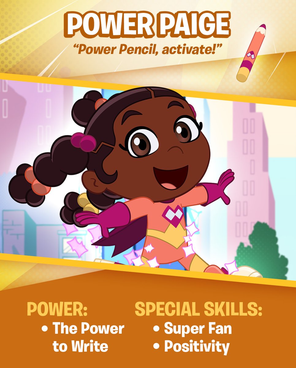 Don't go anywhere without your Power Paige trading card, Super Readers! ✏️ 📺 Stream Super Why's Comic Book Adventures on @PBSKIDS