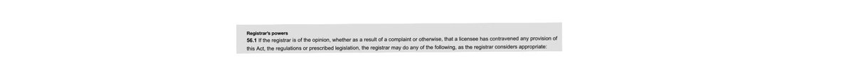 GayleDudeck's tweet image. Our family were victims of this unacceptable #HCRA Sec 56.1 ‘Registrar’s Opinion’.  My 300+ of FOI wrong-doing evidence was not enough.  
No other professional Regulator does this.
#buyerbeware #DevelopersRule #FordandFriends