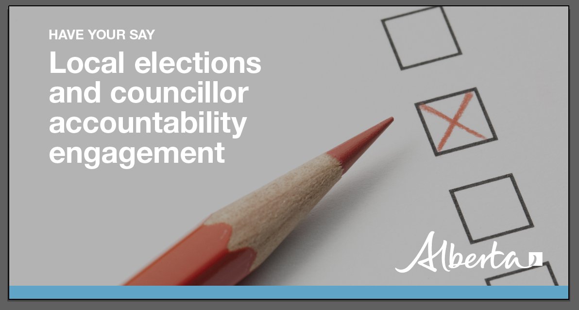 Help inform potential changes to election rules that will enhance accountability and public trust in local elections and elected officials. Take the two surveys by December 6 to share your feedback. alberta.ca/local-election…