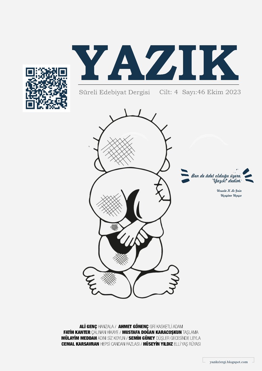 “Ben de âdet olduğu üzere, ‘Yazık!’ dedim.”

Ursula K. Le Guin - Uçuştan Uçuşa
yazikdergi.blogspot.com/2023/11/yazik-…