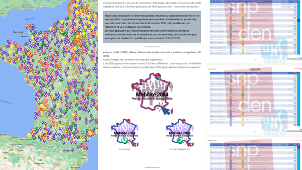 #Mobilité2024 des #perdir : cette fois, on y est !
Pour une mobilité réfléchie :
➡️MàJ de tous les postes vacants et susceptibles de l'être
➡️MàJ des fichiers : + de 250 pages d'infos
➡️MàJ Carte des postes : +4200 postes indiqués
➡️Les outils + le #GRAC 
✅<a href="/snpden/">SNPDEN-UNSA</a> | #Avoscotés