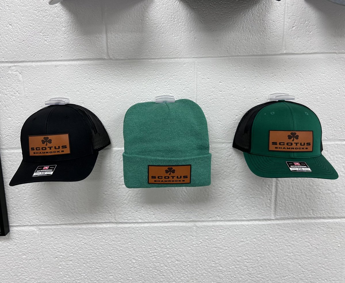 MarketingScotus's tweet photo. Beanies have been added to the SCC store, along with the new designs for the hats. Beanies will be offered in a kelly green and black option for $15. https://t.co/dXsLCQVdfq