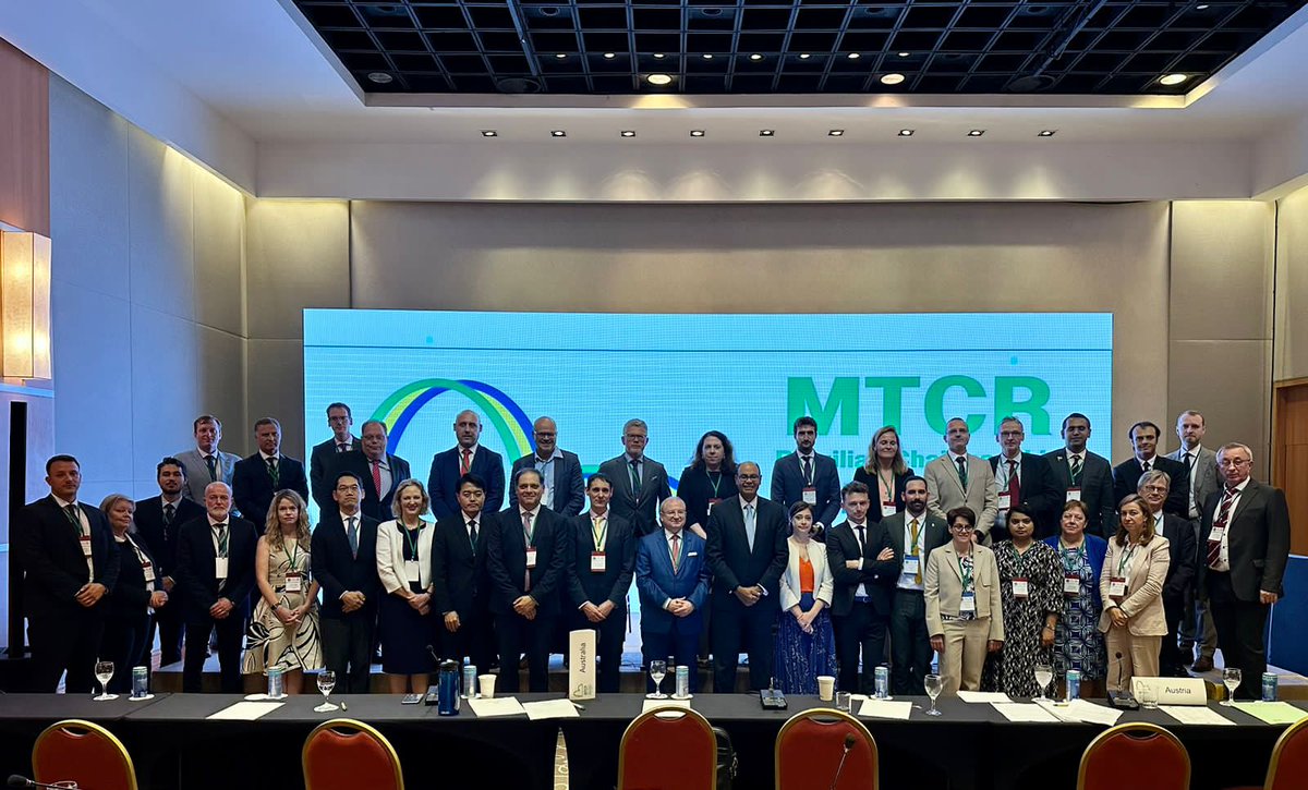 EmbAusBrasil's tweet image. Estive na Reunião Plenária do Regime de Controle de Tecnologia de Mísseis (MTCR), no Rio de Janeiro! Parabenizo o Brasil por assumir a presidência temporária até 2024 e reafirmo a cooperação da 🇦🇺 com os esforços internacionais contra a proliferação de mísseis balísticos. #MTCR