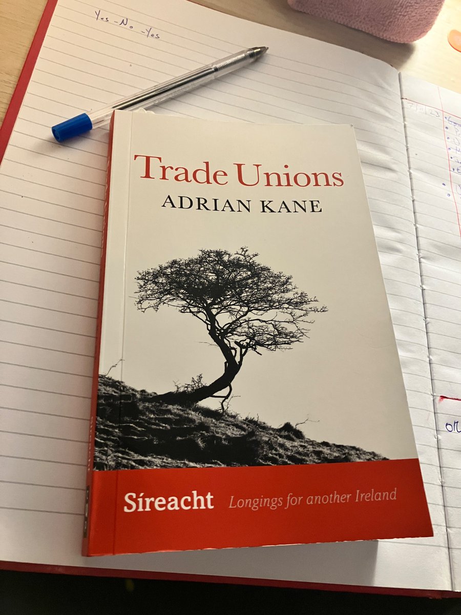 Great to have trade unionist Adrian Kane as guest speaker tonight at our Trade Union Studies class, talking about his new book Trade Unions from @CorkUP The book is definitely a welcome addition to the resources we use as part of the course. @UnionRenewal
