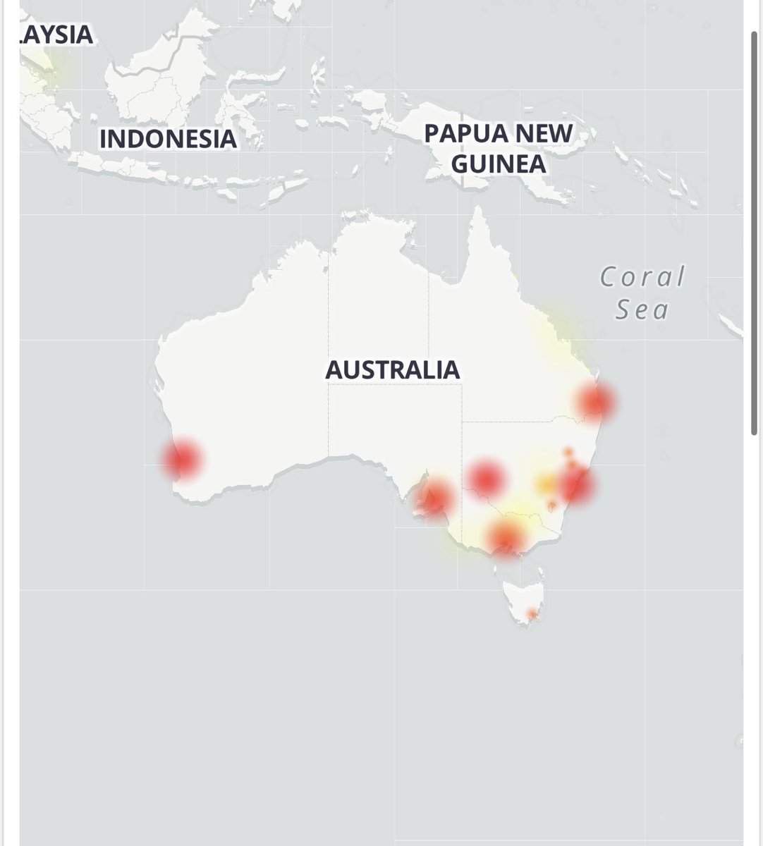 G_Chumbley's tweet image. OPTUS OUTAGE: Thousands of reports from around 3am Optus and other Telcos are down around the country .@sunriseon7 .@7NewsAustralia