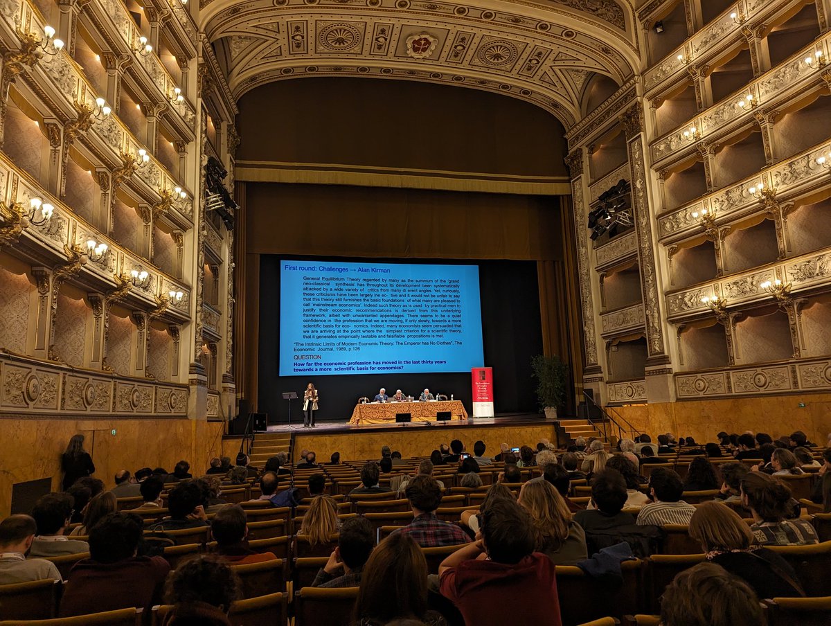 The 🍒 on the cake: a final session on challenges, frontiers and pathways for Economics by Alain Kirman, Joseph Stiglitz and Giovanni Dosi
