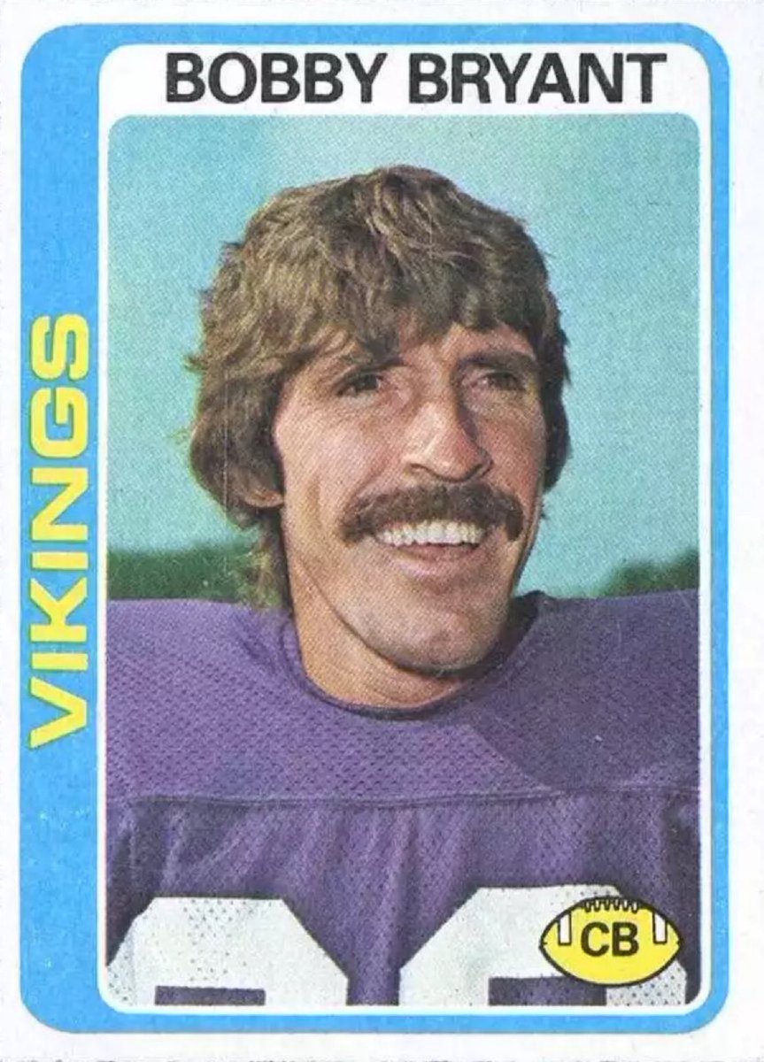 Bobby Bryant enjoyed a solid year in 1978 when he intercepted seven passes for the Vikings and appeared on every roll of Brawny paper towels.