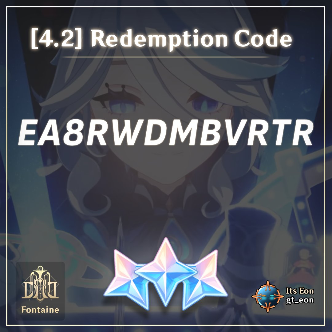 Its Eon on X: Travellers! Here are the redemption codes from the 4.2 Live.  Claim your primogems fast, you only have today. Link  :     / X