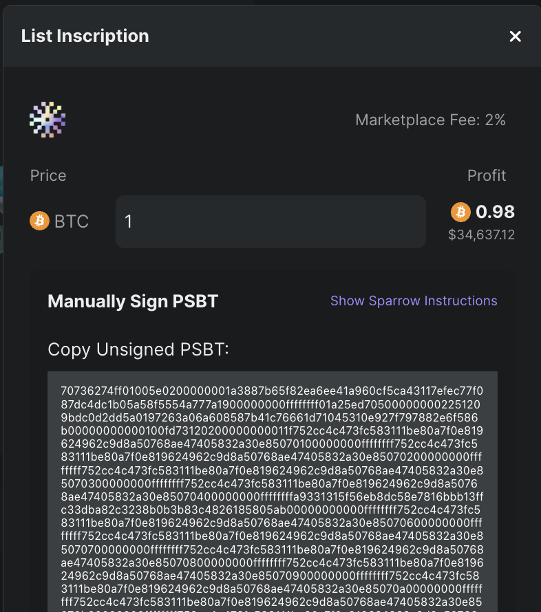 Ordinals Market (@ordinalsmarket_) on Twitter photo 🚨 NEW FEATURE TUESDAY 🚨
1. Advanced wallet listings (such as <a href="/SparrowWallet/">Sparrow Wallet 🐦</a>). Helpful in listing cold storage Ordinals.
2. Filter collections by multiple attributes.
3. Bulk bid on up to 25 items at once with one signature using <a href="/unisat_wallet/">UniSat - wallet, explorer & extension for bitcoin.</a>.
Enjoy, Ordinals enthusiasts🫡 🚨 NEW FEATURE TUESDAY 🚨
1. Advanced wallet listings (such as <a href="/SparrowWallet/">Sparrow Wallet 🐦</a>). Helpful in listing cold storage Ordinals.
2. Filter collections by multiple attributes.
3. Bulk bid on up to 25 items at once with one signature using <a href="/unisat_wallet/">UniSat - wallet, explorer & extension for bitcoin.</a>.
Enjoy, Ordinals enthusiasts🫡