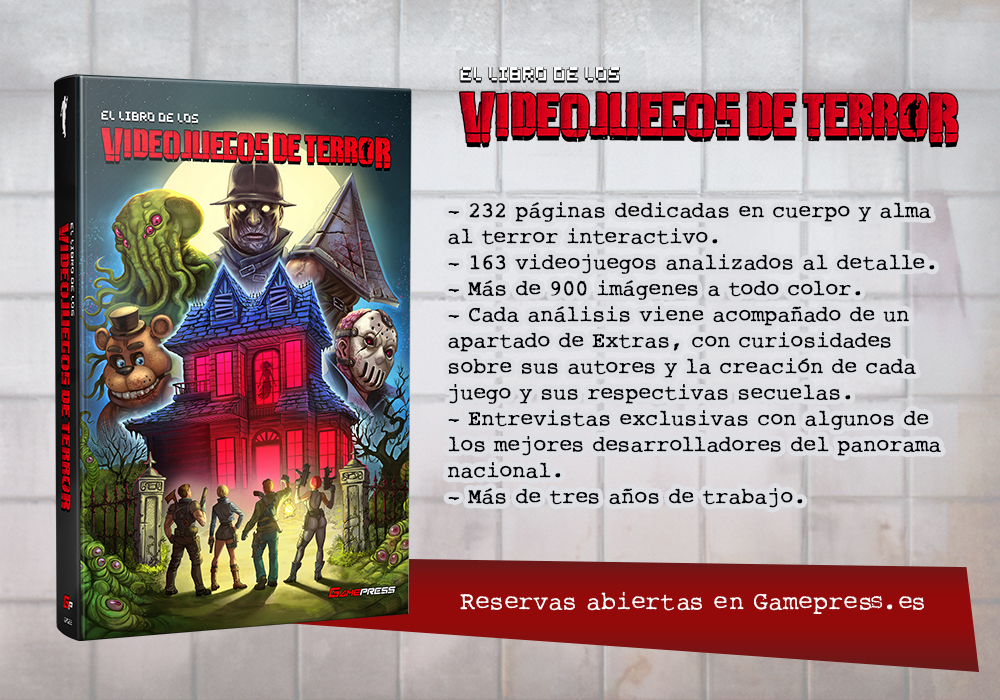 GamePressEd's tweet image. ABRIMOS RESERVAS de nuestro último libro del año: «El libro de los Videojuegos de Terror», de @AdriaHernan . Tres años de trabajo, 163 juegos analizados y más de 900 imágenes, en una obra de producción propia que no defraudará a ningún aficionado al terror interactivo.
Sigue 👇