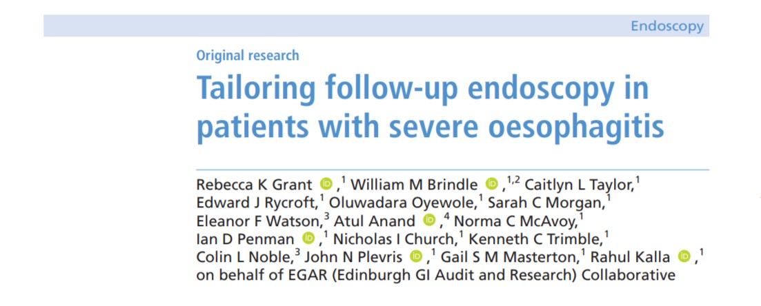 Frontline Gastro (@frontgastro_bmj) on Twitter photo Deciding which patients to follow up with oesophagitis? A pragmatic approach š
"Tailoring follow-up endoscopy in patients with severe oesophagitis"
bit.ly/3slTvia
<a href="/rebeccakg6/">Rebecca Grant</a> <a href="/rahul_kalla/">Rahul Kalla</a> <a href="/sheiybani/">Gio McGinty</a> <a href="/VivekGoodoory/">Vivek Goodoory</a> <a href="/MohsenSubhani/">Mohsen Subhani</a> <a href="/DunnePdj/">Philip Dunne</a> <a href="/DrJMKennedy/">James Kennedy</a> <a href="/RexWHHui/">Rex Wan-Hin Hui</a> Deciding which patients to follow up with oesophagitis? A pragmatic approach š
"Tailoring follow-up endoscopy in patients with severe oesophagitis"
bit.ly/3slTvia
<a href="/rebeccakg6/">Rebecca Grant</a> <a href="/rahul_kalla/">Rahul Kalla</a> <a href="/sheiybani/">Gio McGinty</a> <a href="/VivekGoodoory/">Vivek Goodoory</a> <a href="/MohsenSubhani/">Mohsen Subhani</a> <a href="/DunnePdj/">Philip Dunne</a> <a href="/DrJMKennedy/">James Kennedy</a> <a href="/RexWHHui/">Rex Wan-Hin Hui</a>