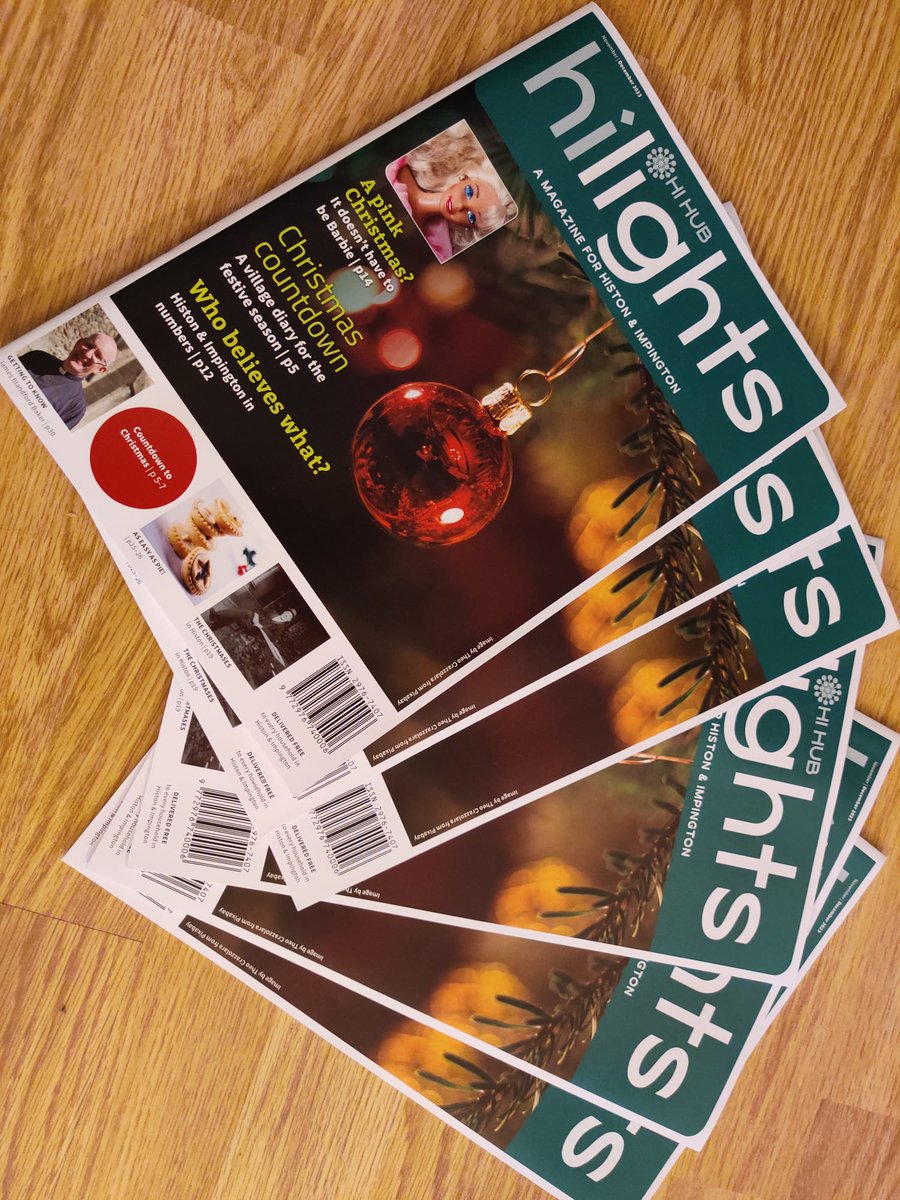 HIHUBInfo1's tweet image. It&apos;s here! Look out for your copy coming soon. #HILights #FestiveEdition #publishing #localbusiness #Histon #Impington #CommunityMatters