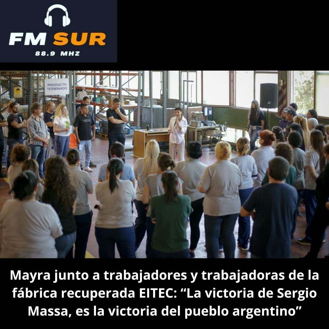 fmsur889ok1's tweet image. #Quilmes #Elecciones2023 #eitec #fabricarecuperada
@mayrasmendoza
