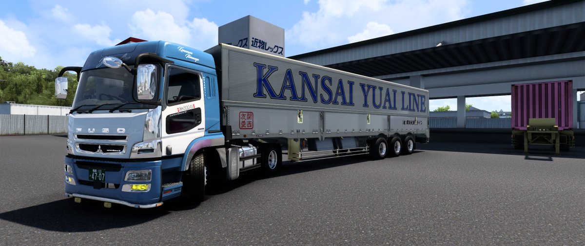 nicotine1255's tweet photo. NII-YANさんのtoho wingはまだまだ現役😎👍
#ETS2 
#tohowing　
#projectJapan https://t.co/5MS3Adv8pt