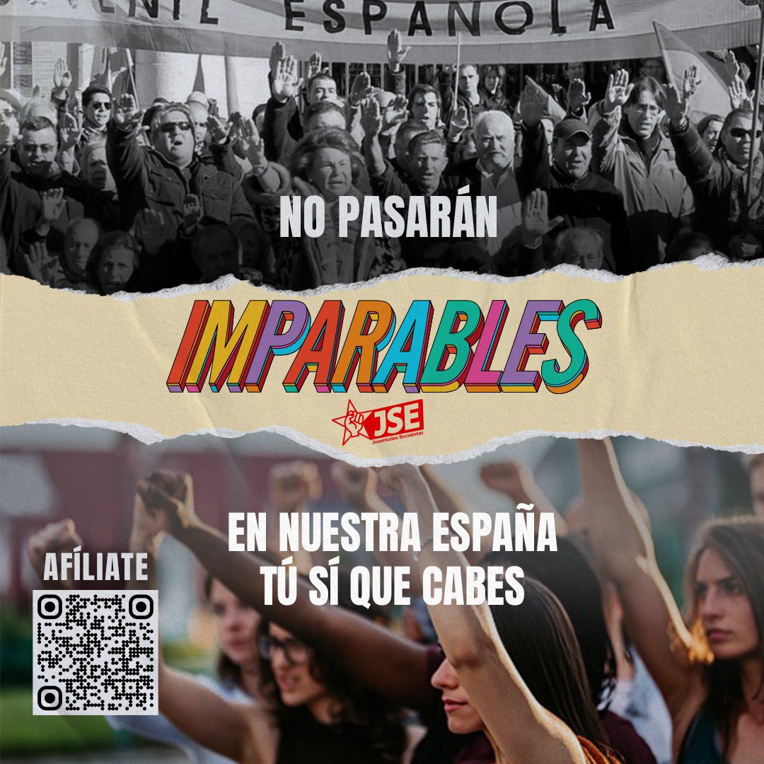 JSE_ORG's tweet image. ¡Te necesitamos! 🫵
En nuestra España 🇪🇸 tú sí que cabes
🪴🫶🏻🌈🫂🙋🏻💜💫
#Imparables ✊🏼🌹
⬇️ AFÍLIATE ⬇️
jse.org/afiliacion-onl…