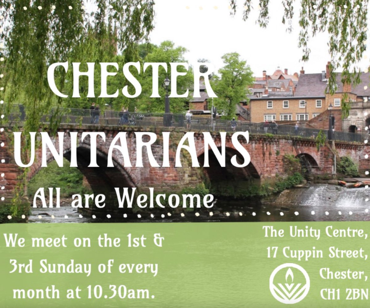 Ancient Chapel, Liverpool and Chester Unitarians are part of our warm and welcoming Unitarian Community. 

Enjoy their Sunday Services with an open heart and mind. 🩷🕯️

#whatsonliverpool #whatsonchester #SundayService #unitarian #community #connection
