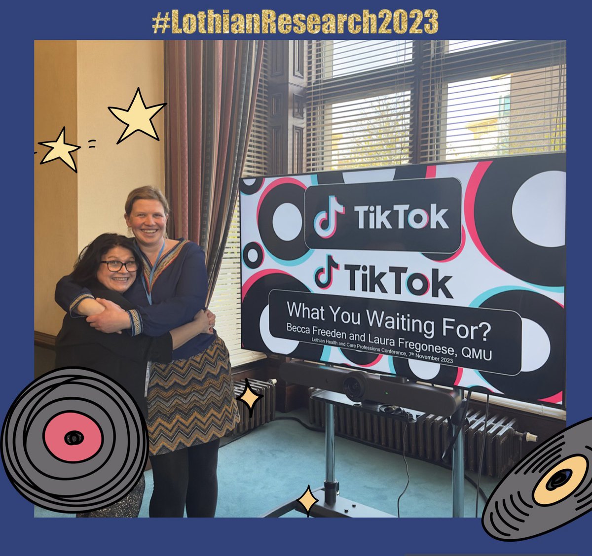 For those of you who have been at the #LothianResearch2023 today we really hope you have enjoyed our
 ✅🗣️💃🏻session!

Keep following us &amp; help us raise awareness of #osteoporosis as a #PublicHealth issue

Together we can #TeachTok health messages that can inspire action &amp; change