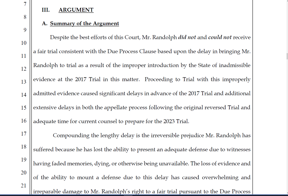 Nv8thC's tweet photo. Today a motion to dismiss hearing was set for 1/4/24 in the Thomas Randolph murder trial. Randolph who was scheduled to be sentenced today after a murder conviction filed the motion to dismiss the case https://t.co/GWIfcNjPvt