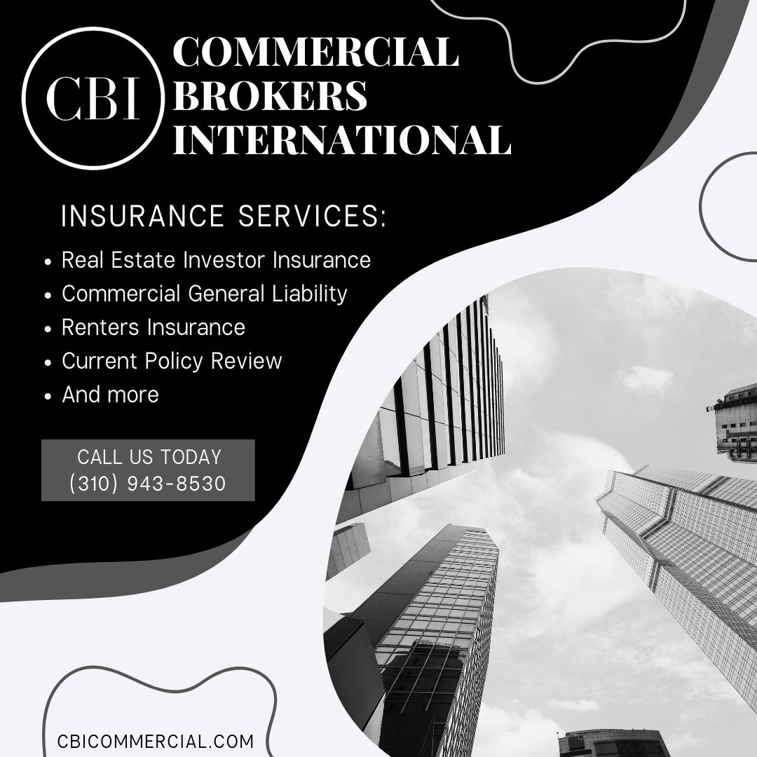 CBI_Commercial's tweet image. Covering all bases in commercial real estate! 🛡️✅ From Investor Insurance to Liability Coverage, Renters Insurance, and thorough Policy Reviews—we're your go-to for safeguarding your assets. Let's talk secure investments! #RealEstateProtection #RiskReady #CommercialBrokerage