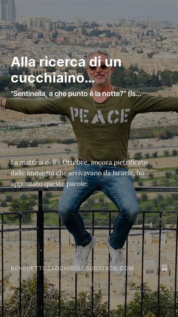 Ho cercato di riordinare le idee

Per quello che posso

E per quello che so 

open.substack.com/pub/benedettoz…