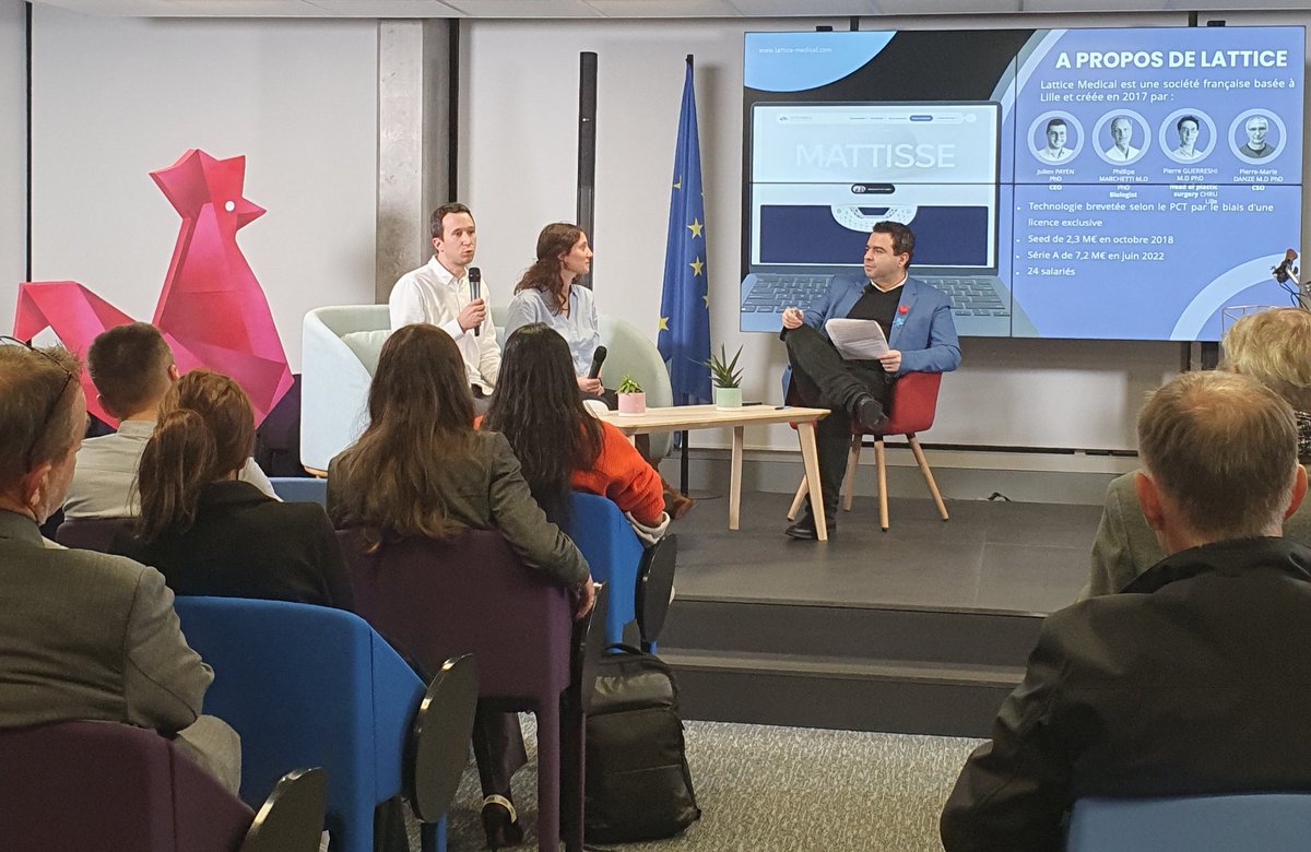La French Tech Lille (@frenchtechlille) on Twitter photo <a href="/IMT_NordEurope/">IMT Nord Europe</a> <a href="/HybooBike/">Hyboo Bike</a> <a href="/LatticeMedical/">Lattice Medical</a> est présent pour parler de la bioprothèse #Matisse 🔥 <a href="/IMT_NordEurope/">IMT Nord Europe</a> <a href="/HybooBike/">Hyboo Bike</a> <a href="/LatticeMedical/">Lattice Medical</a> est présent pour parler de la bioprothèse #Matisse 🔥