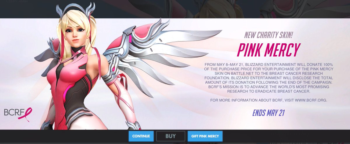 PinkRibbonMercy's tweet photo. Itโs Day 223 of asking @PlayOverwatch and @Blizzard_Ent to Bring Back Pink Mercy! ๐๏ธ๐โจ
#BringBackPinkMercy #BreastCancerAwareness #BCRF https://t.co/MA6L1gXdE4