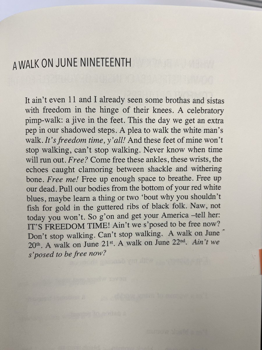 20 | Who All Gon’ Be There? by @dpwpoetry . A great chap to read in the moment we’re having collectively, thinking abt safety & community & what we can do with our anger. I appreciate Danielle’s refusal to shrink & insistence that our solidarities are genuine.