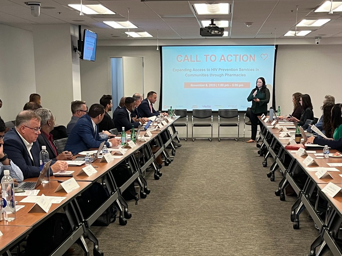 We were thrilled to convene over 45 public health and advocacy leaders this week to strategize how to equitably expand access to HIV prevention services by leveraging the 70,000 community pharmacies–accelerating the United States' progress toward ending new cases of HIV.