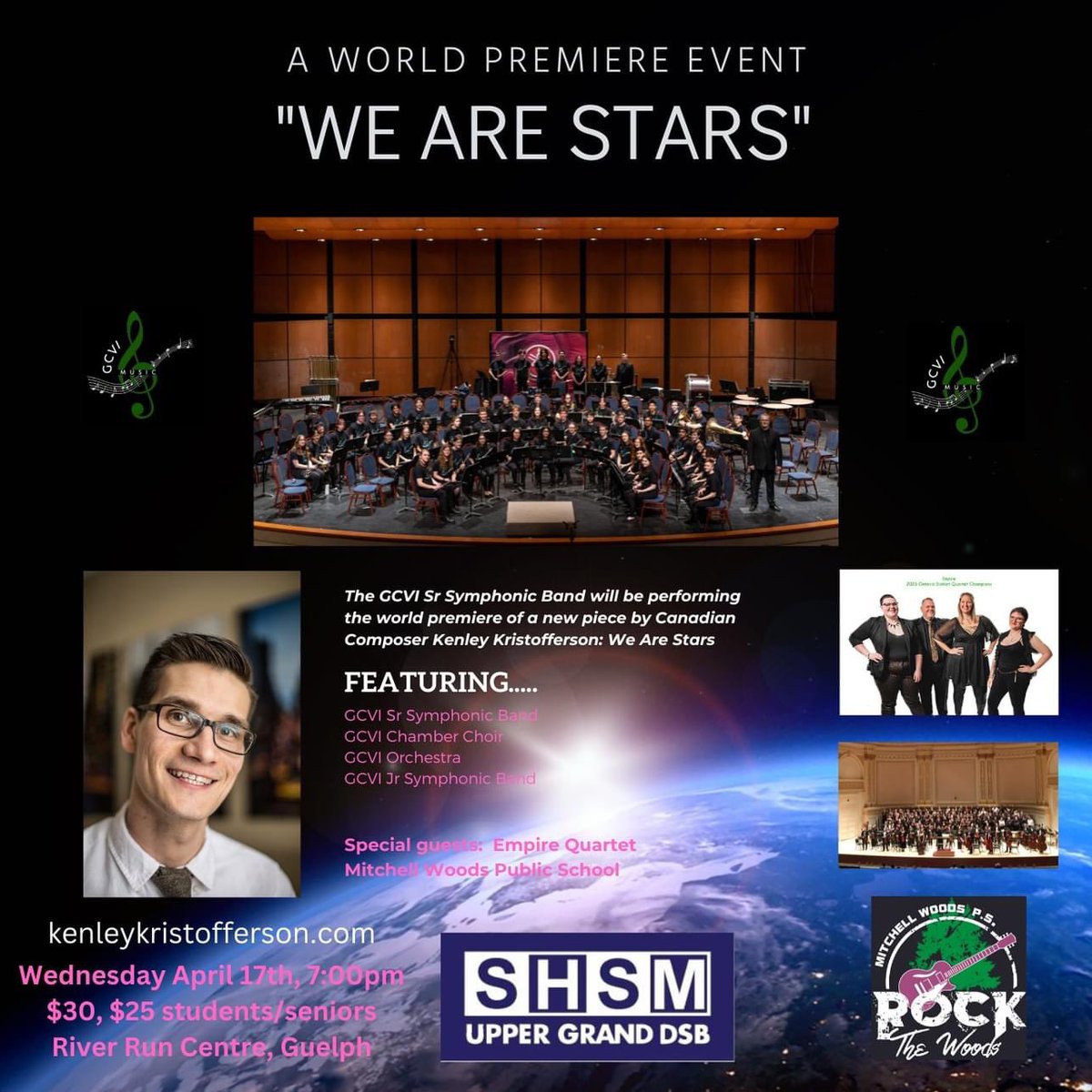 GCVI Music (@gcvimusic) on Twitter photo We have locked in and booked all our performers for the big <a href="/GuelphCVI/">Guelph Collegiate</a> Music Concert at the River Run Centre on Wed April 17th. All our GCVI Music groups and our special guests; <a href="/MitchellWoodsPS/">Mitchell Woods PS</a> Band, Empire Quartet, and composer Kenley Kristofferson as we premiere his new piece! We have locked in and booked all our performers for the big <a href="/GuelphCVI/">Guelph Collegiate</a> Music Concert at the River Run Centre on Wed April 17th. All our GCVI Music groups and our special guests; <a href="/MitchellWoodsPS/">Mitchell Woods PS</a> Band, Empire Quartet, and composer Kenley Kristofferson as we premiere his new piece!