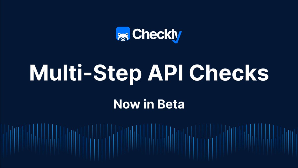 checklyHQ's tweet photo. A solution that will cover all your #API #monitoring needs? ππ½
Look no further. π
Checklyβs multi-step #APImonitoring feature is now in beta. π£
You can now chain together multiple API requests to create a multi-step API test. β
https://t.co/oUfKt4e66Q https://t.co/2zfKVN1WZg