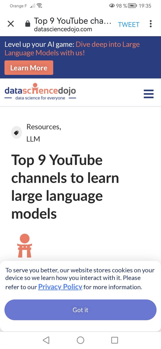 Top 9 YouTube channels to learn Large Language models! #AI #MachineLearning #DeepLearning #DataScience #LLM #LLMs #ChatGPT #Python #Code #100DaysOfCode @DataScienceDojo @SpirosMargaris @CurieuxExplorer @PawlowskiMario @mvollmer1 @gvalan @ipfconline1 @LaurentAlaus @Shi4Tech…