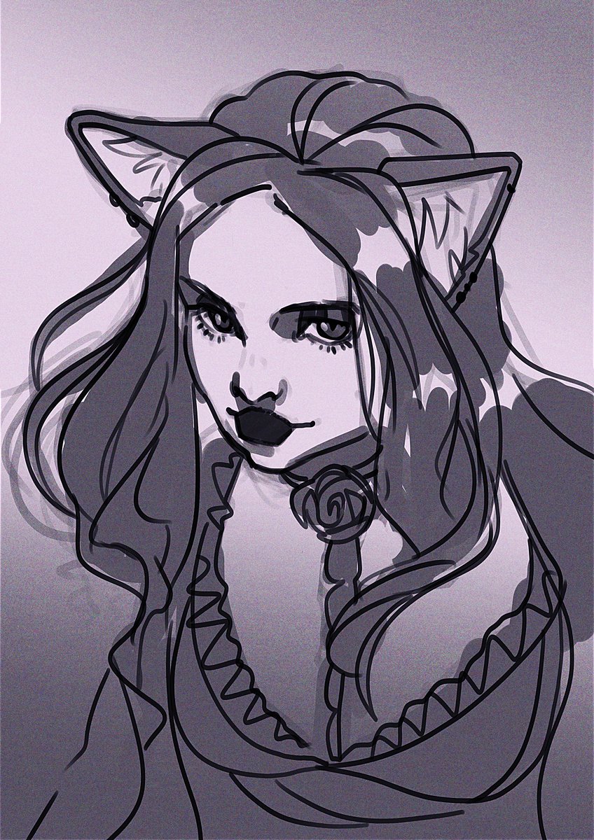 #portrait #sketches for <a href="/SkyeHuskyArt/">Skye🐺 🟦☁️ @skyehusky</a>