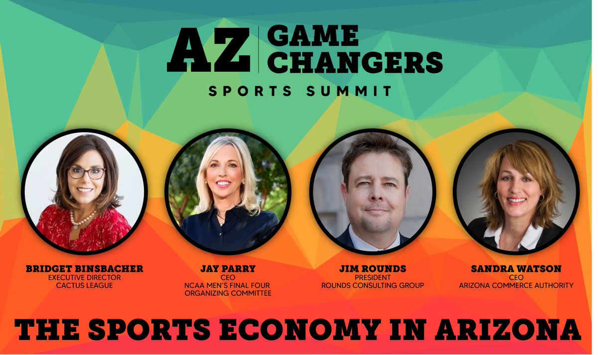 AZChamber's tweet photo. Excited to announce our first panel of the #GameChangersSummit! Don’t miss the inaugural event where we will discuss the impact of the sports economy in Arizona. Register today: https://t.co/F0hKNgpJat
Thank you to our partners: #HorizonStrategies, @AZCommerce, @GlobalSportASU https://t.co/Mcnft5YqkB