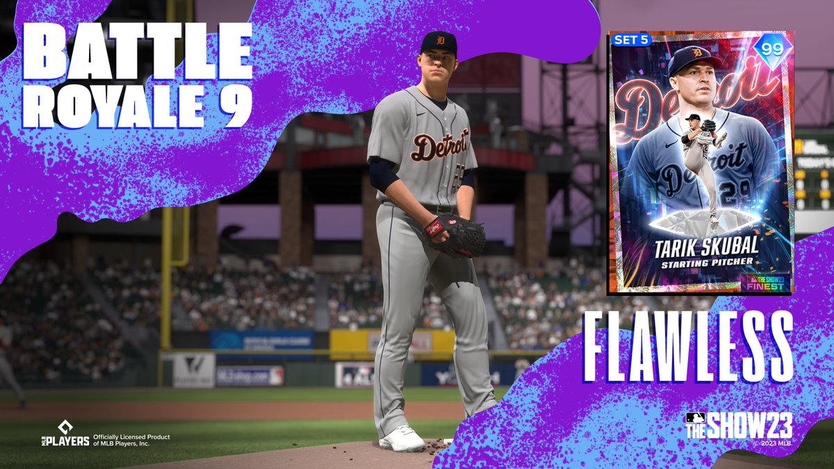 Battle Royale 9 (BR 9) brings 3 new Finest Series 💎s! 

✨Finest Rutschman
🐯Finest Skubal
and 🔱Finest ?????????

Get your hands on them by playing the new BR 9 today around noon PT.

#MLBTheShow #TheShowFinest23✨