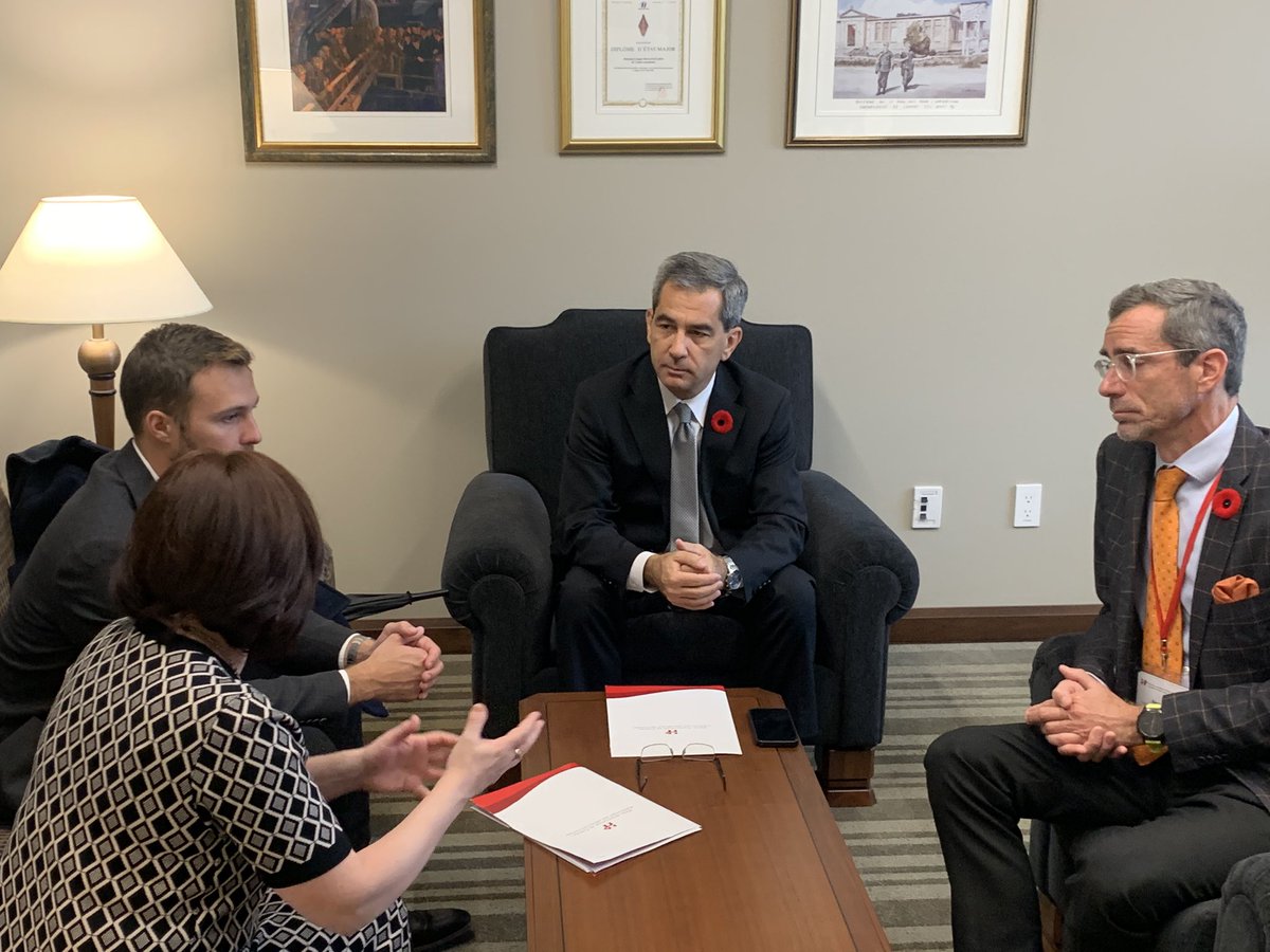 Merci au député conservateur <a href="/PierrePaulHus/">Pierre Paul-Hus</a> pour cette belle rencontre avec <a href="/icardo_xavier/">xavier icardo</a> et <a href="/DomGallant1/">Dom Gallant</a> pour discuter des enjeux de l’hôtellerie au Québec et au Canada. #HAConthehill <a href="/Association_AHQ/">Association Hôtellerie du Québec</a>