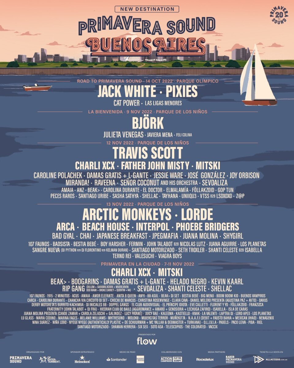 deberiamos valorar y encuadrar el mejor lineup en la historia de los festivales en argentina