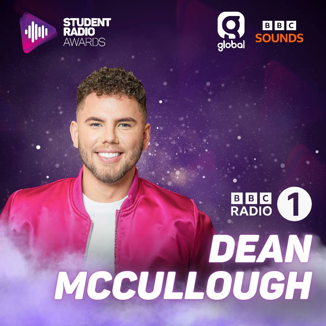 It's one week until The #SRAs 😱🏆 We are so excited for The Student Radio Awards, supported by @global and @bbcsounds! And we are EXTRA excited to announce this year's hosts @aimeevivian and @thedeanlife 😍 #SRAs