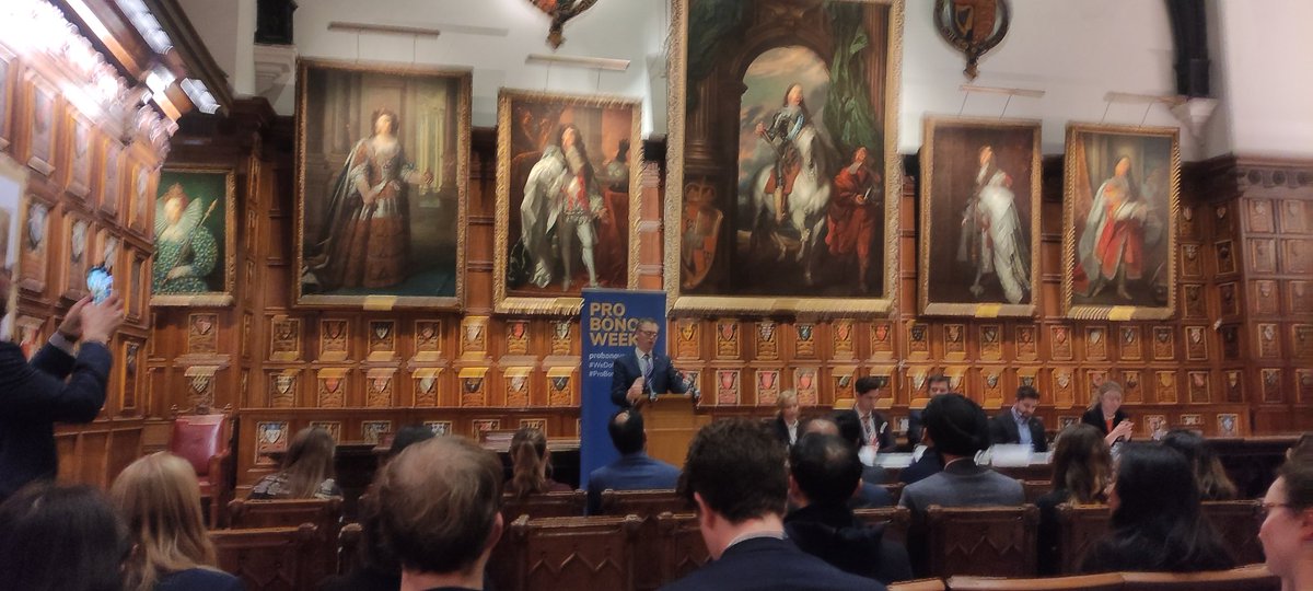 Wonderful to be able to attend the young lawyers #probonoweek event &amp; great for #fru to get a name check from the solicitor general who did his first case in the employment tribunal. Always interesting to hear so many emminent lawyers starting at #freerepresentationunit #ukemplaw