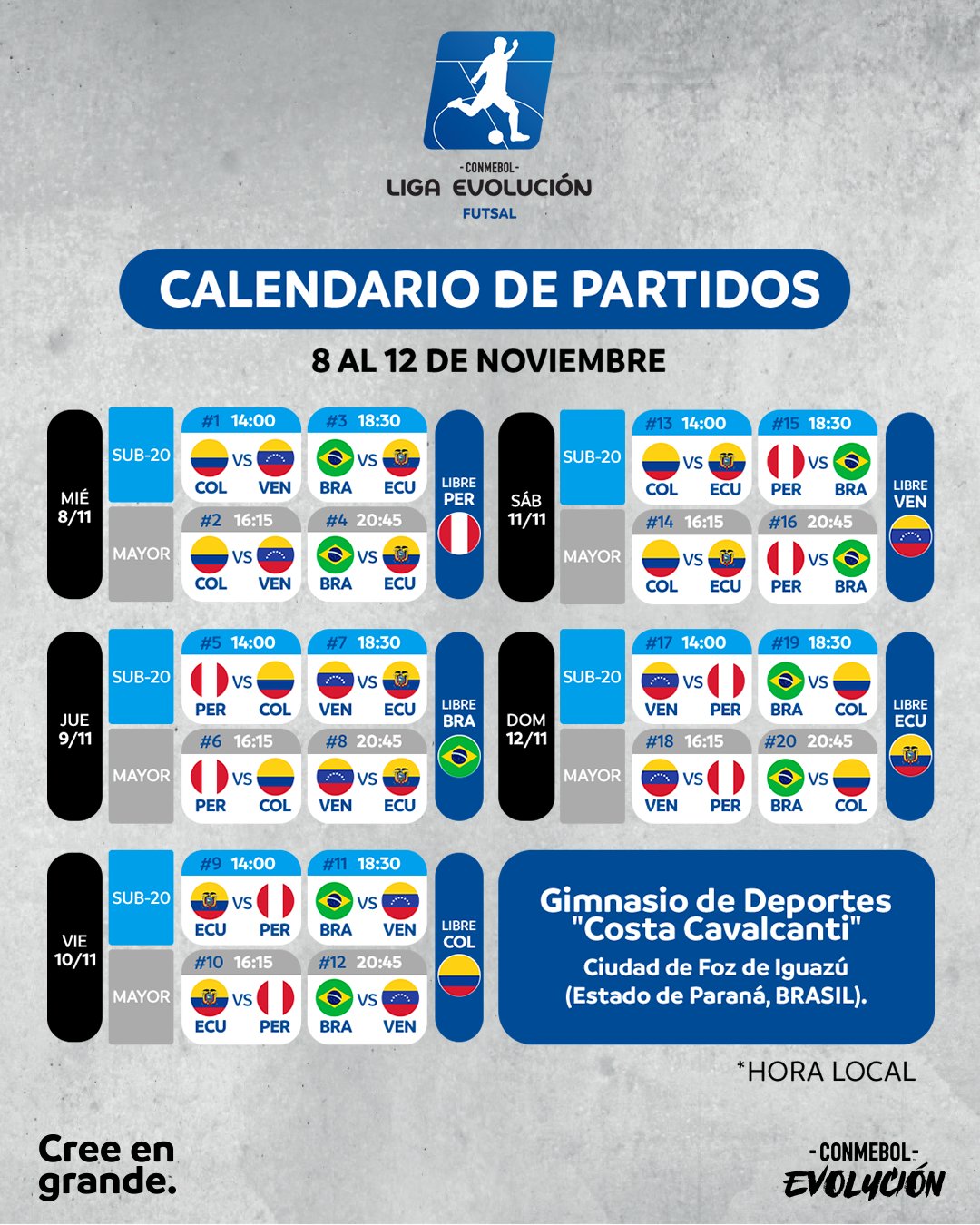 CONMEBOL.com on X: ¡Se define la CONMEBOL Liga Evolución Futsal