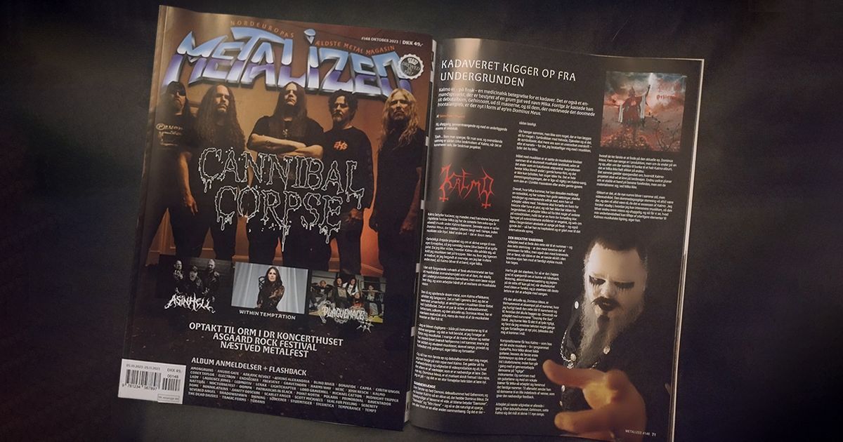 Kalmo featired in Denmark's only printed metal magazine Metalized issue #148 \m/
metalized.dk 
#heavymetal #heavymetalnews